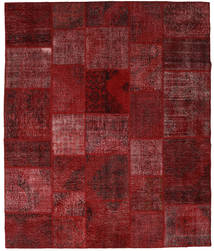 250X296 Alfombra Patchwork Moderna Rojo Oscuro/Rojo Grande (Lana, Turquía) Carpetvista