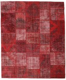 248X301 Alfombra Patchwork Moderna Rojo/Rojo Oscuro (Lana, Turquía) Carpetvista
