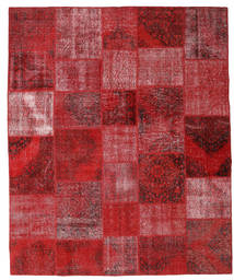 Tapete Patchwork 251X305 Vermelho/Vermelho Escuro Grande (Lã, Turquia)