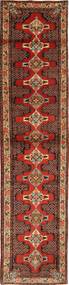 90X397 Senneh Orientalisk Hallmatta Brun/Röd (Ull, Persien/Iran) Carpetvista