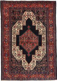  Persian Senneh Rug 115X163 Dark Red/Red Carpetvista