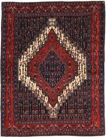  Orientalsk Senneh Tæppe 122X160 Mørkerød/Rød Uld, Persien/Iran Carpetvista