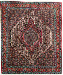  125X150 Senneh Matot Matto Musta/Tummanpunainen Persia/Iran Carpetvista
