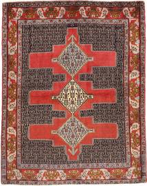 絨毯 センネ 123X157 レッド/茶色 (ウール, ペルシャ/イラン)
