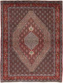  Senneh Teppich 125X165 Persischer Wollteppich Rot/Dunkelrot Klein Carpetvista