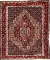 Senneh Vloerkleed 123X150 Bruin/Rood Wol, Perzië/Iran Carpetvista
