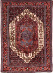 120X165 Tapete Senneh Oriental Vermelho/Vermelho Escuro (Lã, Pérsia/Irão) Carpetvista