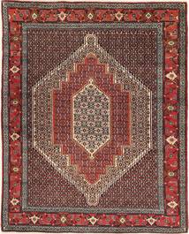  124X156 Senneh Teppich Rot/Braun Persien/Iran Carpetvista