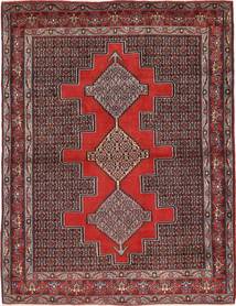  Persian Senneh Rug 126X170 Red/Dark Red Carpetvista