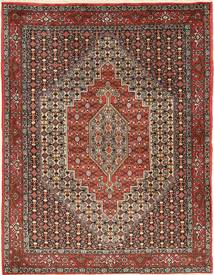 Senneh Teppich 120X157 Braun/Rot Wolle, Persien/Iran Carpetvista