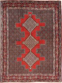  Senneh Teppich 127X171 Persischer Wollteppich Rot/Braun Klein Carpetvista