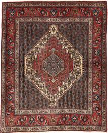 絨毯 センネ 125X160 茶色/レッド (ウール, ペルシャ/イラン)