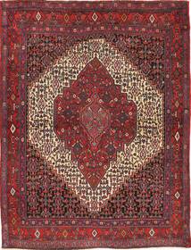  Senneh Teppich 122X160 Persischer Wollteppich Rot/Dunkelrot Klein Carpetvista