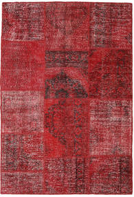  158X230 Patchwork Teppich Rot/Dunkelrot Türkei Carpetvista