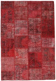  157X230 Patchwork Teppich Rot/Dunkelrot Türkei Carpetvista