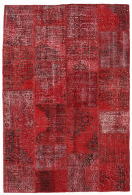  157X232 Patchwork Teppich Rot/Dunkelrot Türkei Carpetvista