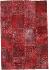 158X231 Patchwork Matot Matto Punainen/Tummanpunainen Turkki Carpetvista