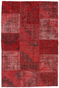 157X234 Patchwork Teppich Rot/Dunkelrot Türkei Carpetvista