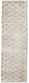 絨毯 カラード ヴィンテージ 90X283 廊下 カーペット ベージュ/ライトグレー (ウール, トルコ)