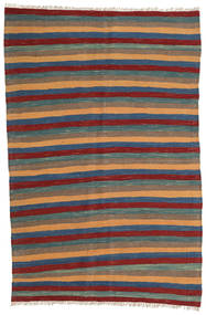 127X193 絨毯 オリエンタル キリム レッド/ベージュ (ウール, ペルシャ/イラン) Carpetvista