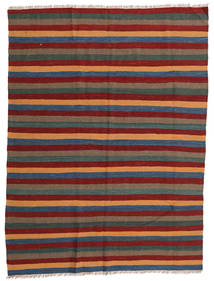 166X223 Kelim Teppich Orientalischer Dunkelrot/Braun (Wolle, Persien/Iran) Carpetvista