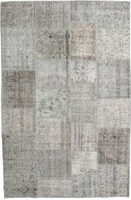  パッチワーク 絨毯 196X300 ウール グレー/ライトグレー Carpetvista