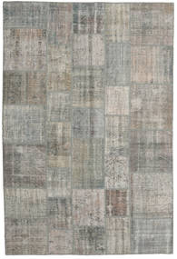 Patchwork Rug 204X305 Wool Grey/Beige Carpetvista