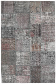  Patchwork Rug 196X302 Wool Grey Carpetvista