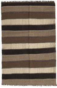 絨毯 ペルシャ キリム 137X210 茶色/オレンジ (ウール, ペルシャ/イラン)