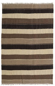 130X200 Kelim Teppich Orientalischer Braun/Orange (Wolle, Persien/Iran) Carpetvista