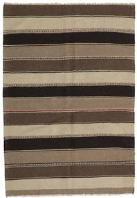 144X208 Kelim Teppich Orientalischer Braun/Orange (Wolle, Persien/Iran) Carpetvista