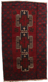 絨毯 オリエンタル バルーチ 105X182 ダークレッド (ウール, アフガニスタン)