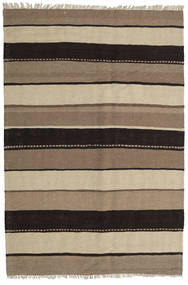  130X193 Striped Small Kilim Rug Wool, Carpetvista