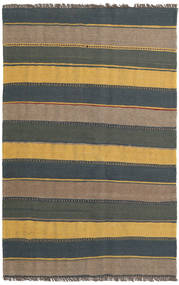  Kilim Rug 127X198 Persian Wool Orange/Dark Grey Small Carpetvista