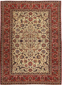  Orientalischer Isfahan Patina Teppich 240X327 Braun/Beige Wolle, Persien/Iran Carpetvista