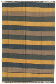 173X263 Kilim Rug Oriental Dark Grey/Orange (Wool, Persia/Iran) Carpetvista