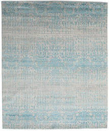 249X300 Tapis Himalaya Moderne Gris/Gris Clair (Laine/Soie De Bambou,Inde) Carpetvista