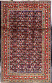  Sarough Mir 202X327 Persischer Wollteppich Rot/Dunkelrosa Carpetvista