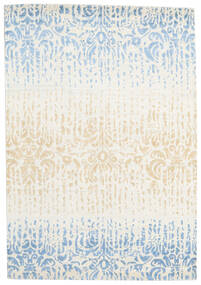  140X202 Abstract Small Himalaya Rug Wool/Bamboo Silk, Carpetvista