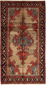  Oriental Hamadan Rug 147X277 Brown/Orange Wool, Persia/Iran Carpetvista