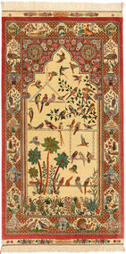  Persisk Ghom Silke Tæppe 78X153 (Silke, Persien/Iran)