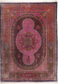絨毯 クム シルク 署名: クム Zabihi 295X402 大きな (絹, ペルシャ/イラン)