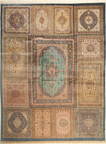 絨毯 オリエンタル クム シルク Sighned Abdolreza Dakhili 297X405 大きな (絹, ペルシャ/イラン)