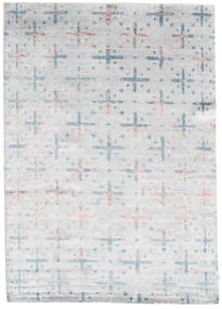 170X240 Himalaya Teppich Moderner Hellgrau (Wolle/Bambus-Seide, Indien) Carpetvista