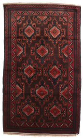 絨毯 バルーチ 102X190 ダークレッド/レッド (ウール, アフガニスタン)