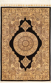  Qum Silk Sighned: Saidi Rug 132X206 Persian Silk Small