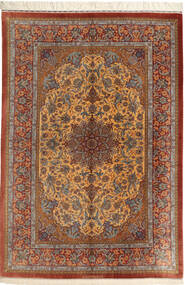 139X202 Alfombra Ghom De Seda Oriental (Seda, Persia/Irán)