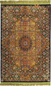 111X171 Qum Silk Sighned: Kima Rug Oriental (Silk, Persia/Iran)