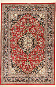 132X202 絨毯 クム シルク オリエンタル (絹, ペルシャ/イラン)