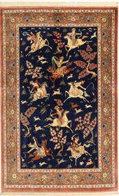  Orientalisk Gham Silke Figural Matta 131X210 Silke, Persien/Iran